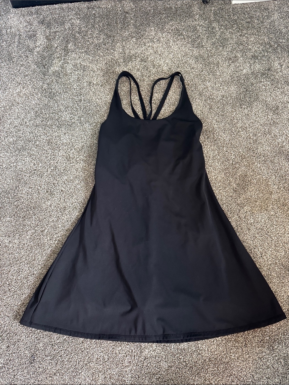 BuffBunny Collection Classic Black Strappy spandex dress
